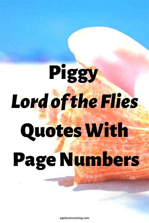 lord of the flies piggy quotes